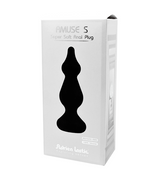 Adrien Lastic Amuse Black Silicone Plug Small - Flexible Silky Touch Hypoallergenic Butt Plugs